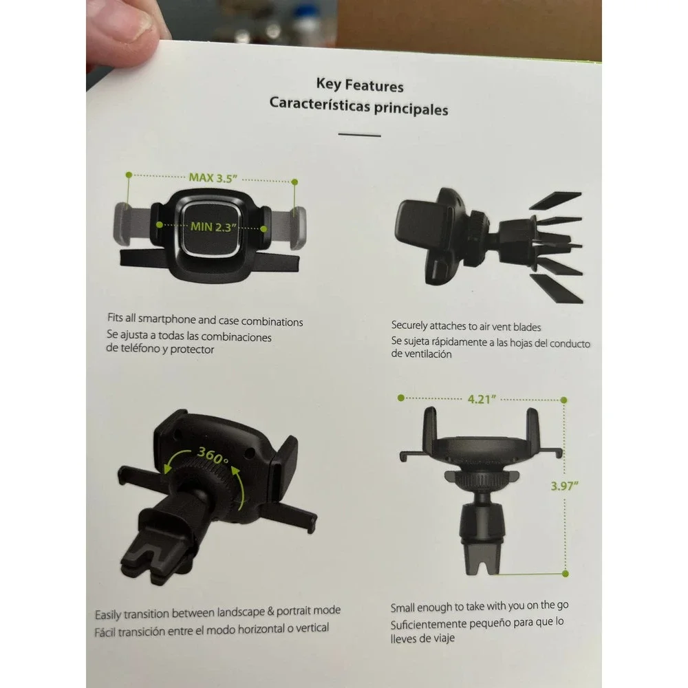 iOttie Easy Air Vent & Flush Mount Combo - Universal Car Mount Phone Holder